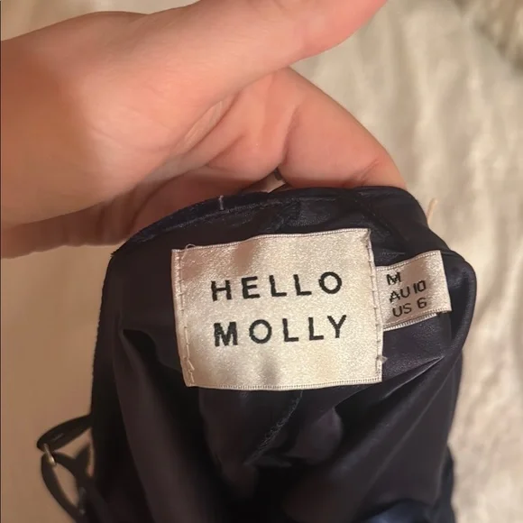 NWT Hello Molly Blue Embellished Mini Dress - Picture 6 of 6